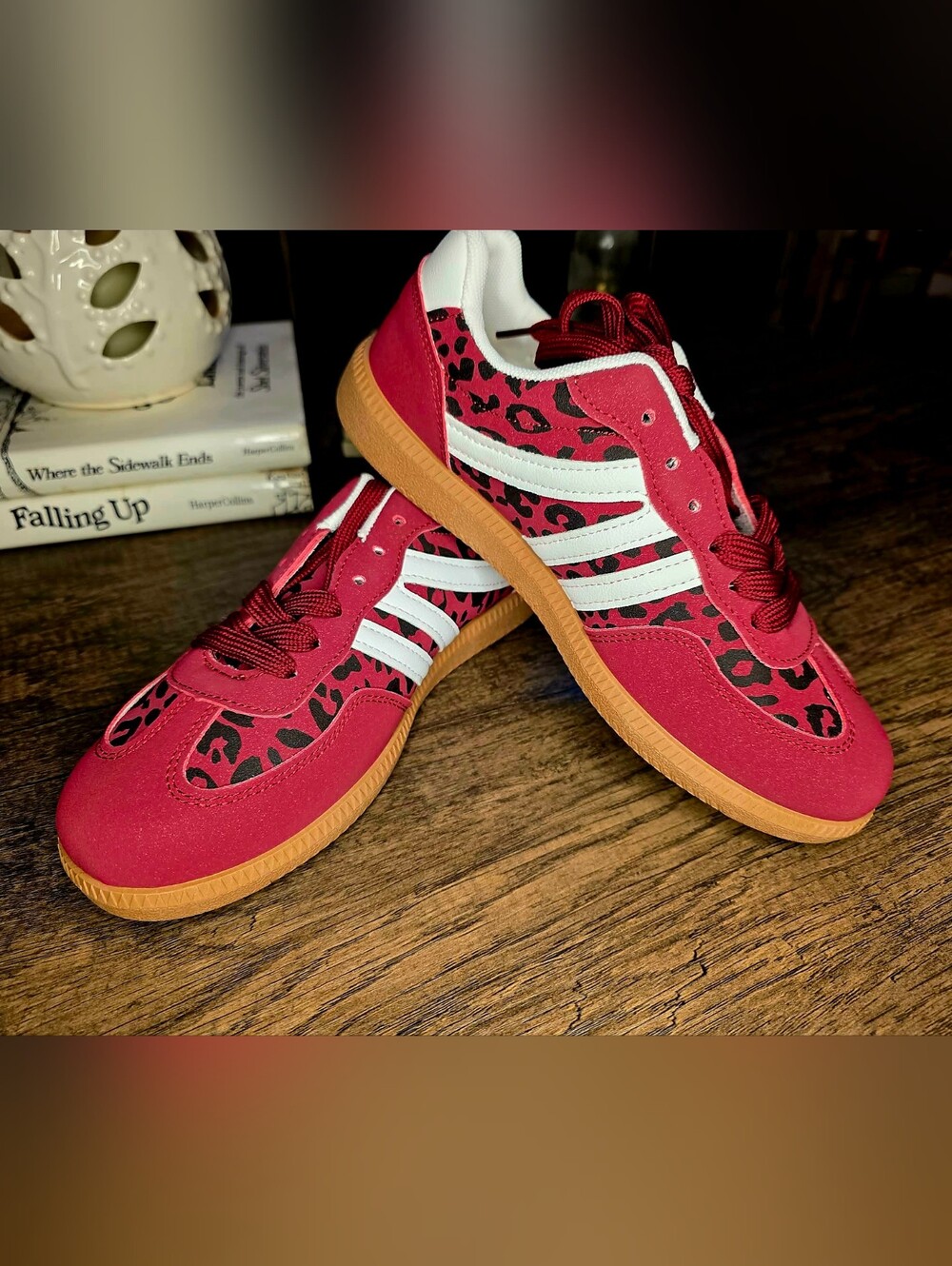 Unbranded Red Leopard Print Sneakers - EU 37 / US Women's 6.5 - New, Unworn